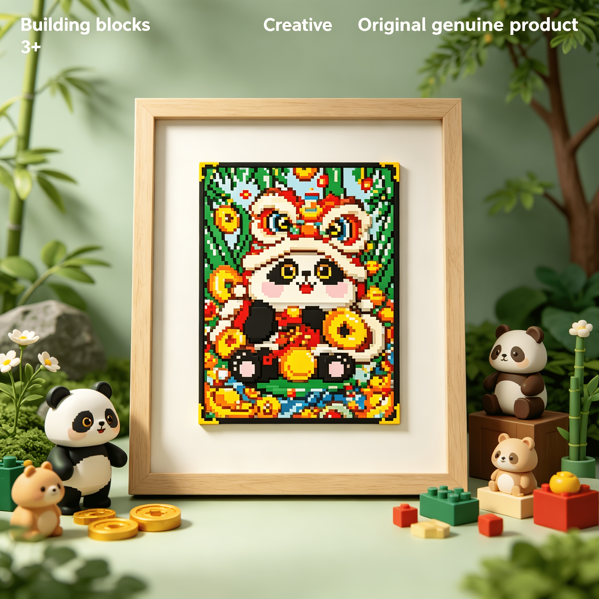 Cute Pattern Building Block Puzzle Creature Beast Series